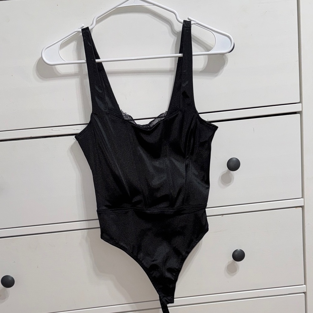 Forever 21 Black Lace Detail Top